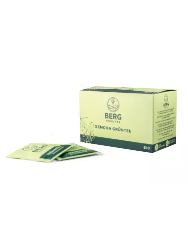 Grüntee Sencha BIO Doppelkammer-Teebeutel